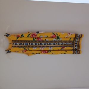 Sandra Darren Large Yellow Floral Summer Dress